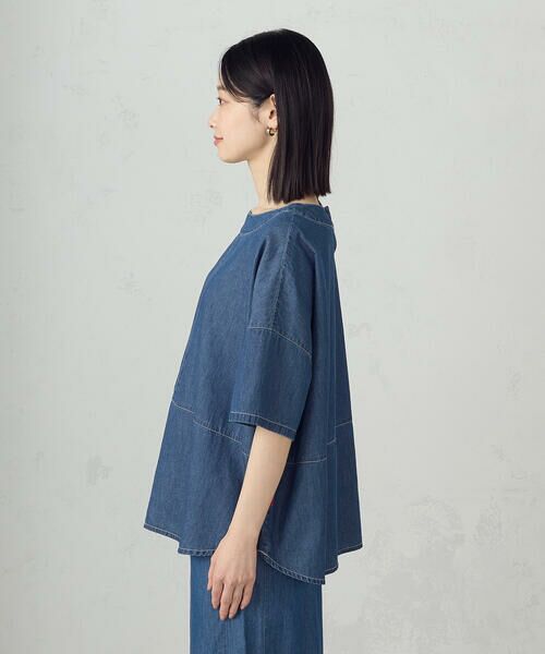 COMME CA ISM / コムサイズム シャツ・ブラウス | 【セットアップ対応】デニム　ブラウス | 詳細5