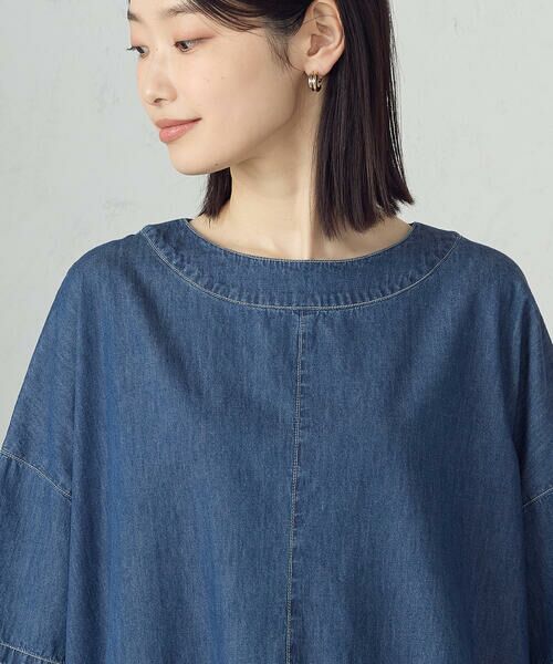 セール】 【セットアップ対応】デニム ブラウス （シャツ
