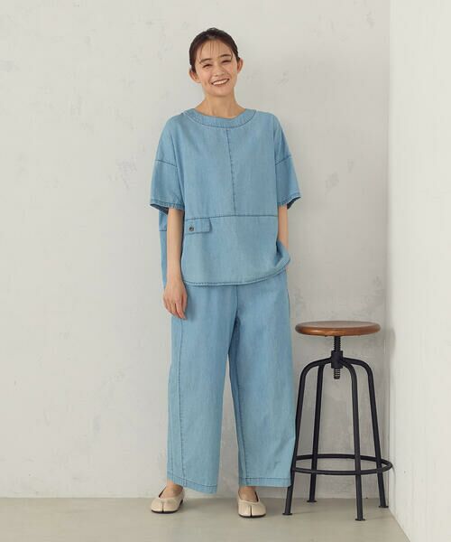 COMME CA ISM / コムサイズム シャツ・ブラウス | 【セットアップ対応】デニム　ブラウス | 詳細14