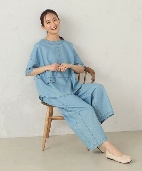 COMME CA ISM / コムサイズム その他パンツ | 【セットアップ対応】デニムイージーパンツ | 詳細15