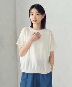 COMME CA ISM / コムサイズム ニット・セーター | コットンリネンニットプルオーバー