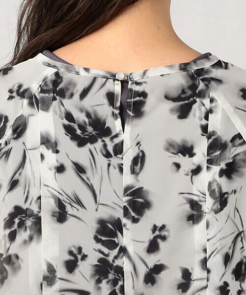COMME CA ISM / コムサイズム シャツ・ブラウス | 水彩画の様な滲みが美しく品のあるフラワープリントブラウス/セットアップ対応 | 詳細7
