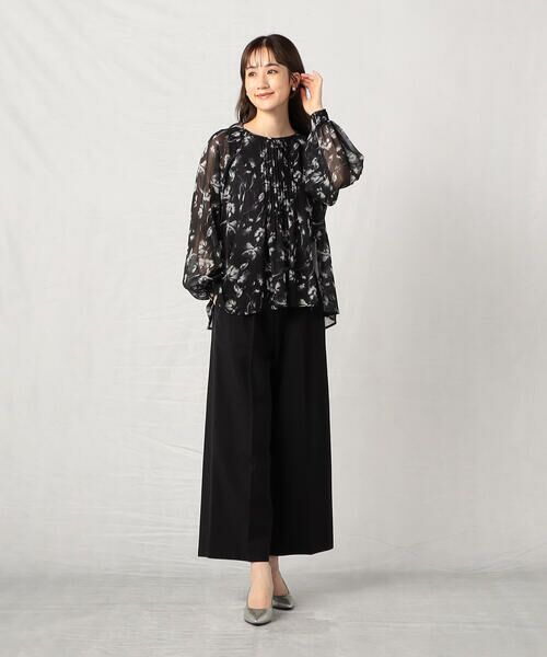 COMME CA ISM / コムサイズム シャツ・ブラウス | 水彩画の様な滲みが美しく品のあるフラワープリントブラウス/セットアップ対応 | 詳細11