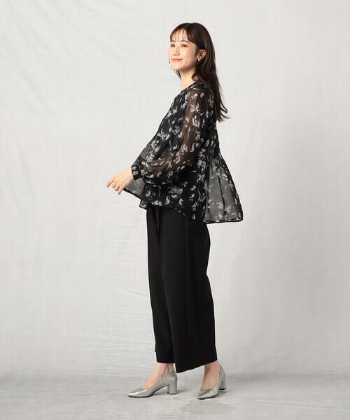 COMME CA ISM / コムサイズム シャツ・ブラウス | 水彩画の様な滲みが美しく品のあるフラワープリントブラウス/セットアップ対応 | 詳細12