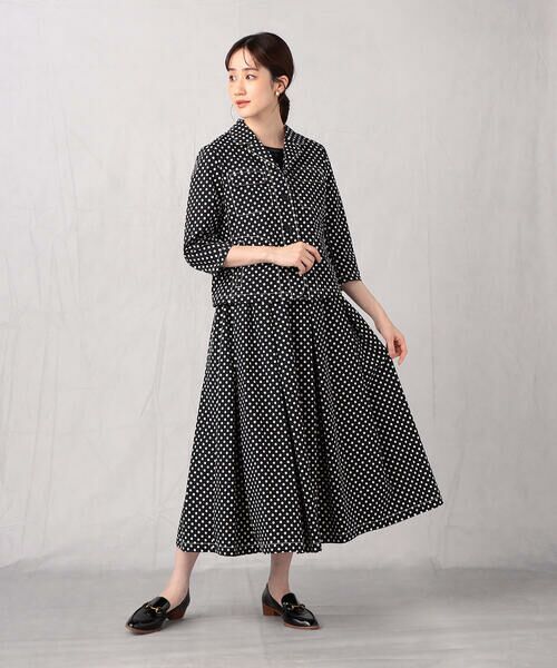 COMME CA ISM / コムサイズム テーラードジャケット | 【セットアップ対応】<ウォッシャブル>ドットプリント ジャケット | 詳細1