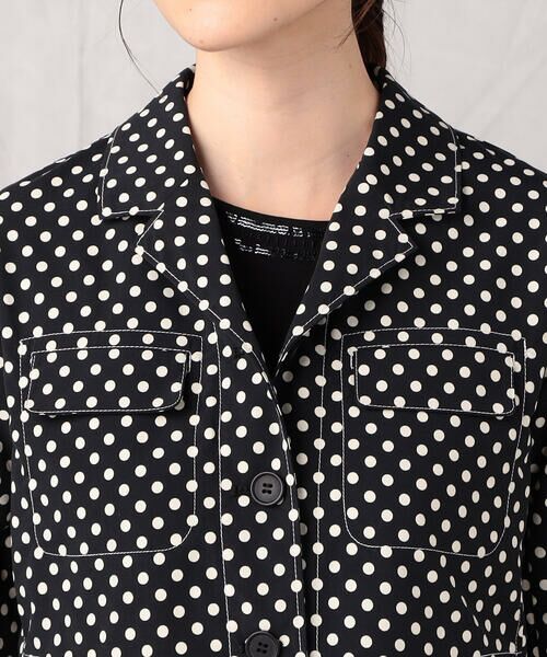 COMME CA ISM / コムサイズム テーラードジャケット | 【セットアップ対応】<ウォッシャブル>ドットプリント ジャケット | 詳細7