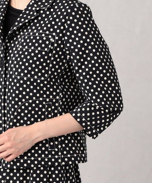 COMME CA ISM / コムサイズム テーラードジャケット | 【セットアップ対応】<ウォッシャブル>ドットプリント ジャケット | 詳細8