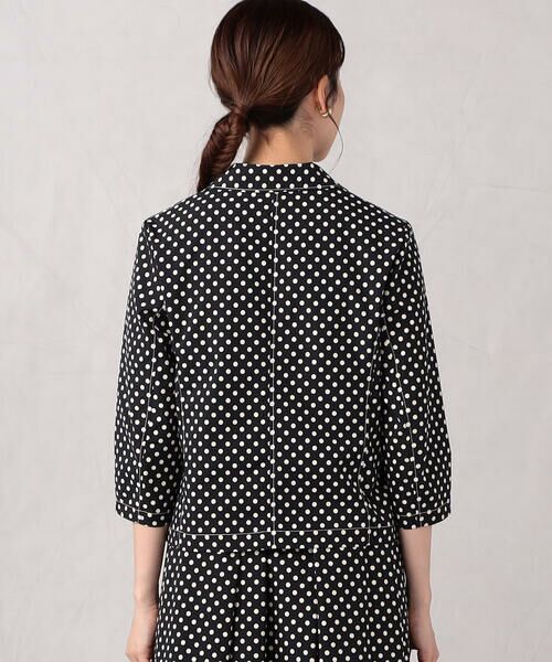 COMME CA ISM / コムサイズム テーラードジャケット | 【セットアップ対応】<ウォッシャブル>ドットプリント ジャケット | 詳細6