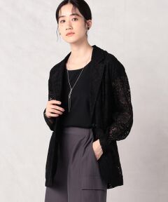 COMME CA ISM / コムサイズム テーラードジャケット | パッチワークレース　テーラードジャケット