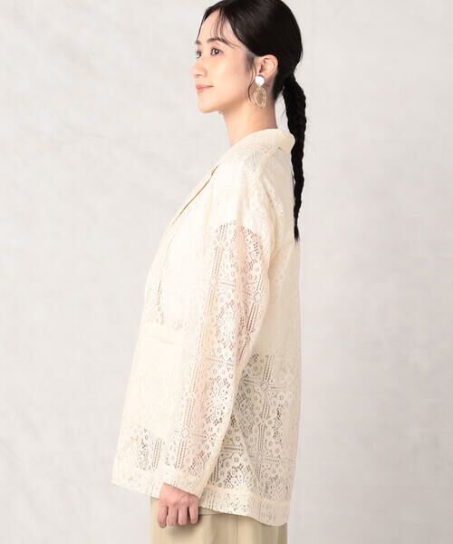 COMME CA ISM / コムサイズム テーラードジャケット | パッチワークレース　テーラードジャケット | 詳細6