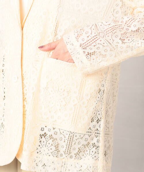 COMME CA ISM / コムサイズム テーラードジャケット | パッチワークレース　テーラードジャケット | 詳細9
