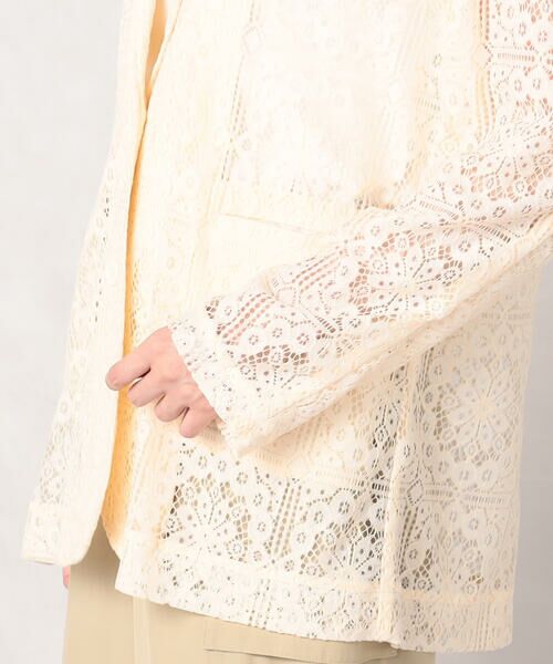 COMME CA ISM / コムサイズム テーラードジャケット | パッチワークレース　テーラードジャケット | 詳細10