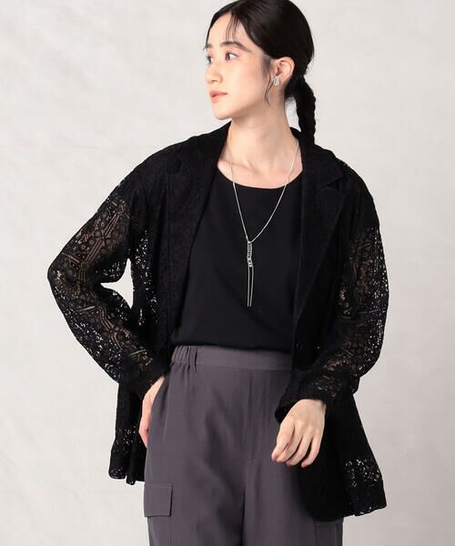 COMME CA ISM / コムサイズム テーラードジャケット | パッチワークレース　テーラードジャケット | 詳細14