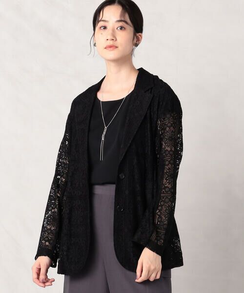 COMME CA ISM / コムサイズム テーラードジャケット | パッチワークレース　テーラードジャケット | 詳細15