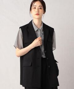 COMME CA ISM / コムサイズム ベスト | 【セットアップ対応】スリーブレスジャケット