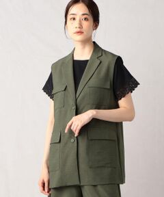 COMME CA ISM / コムサイズム ベスト | 【セットアップ対応】スリーブレスジャケット