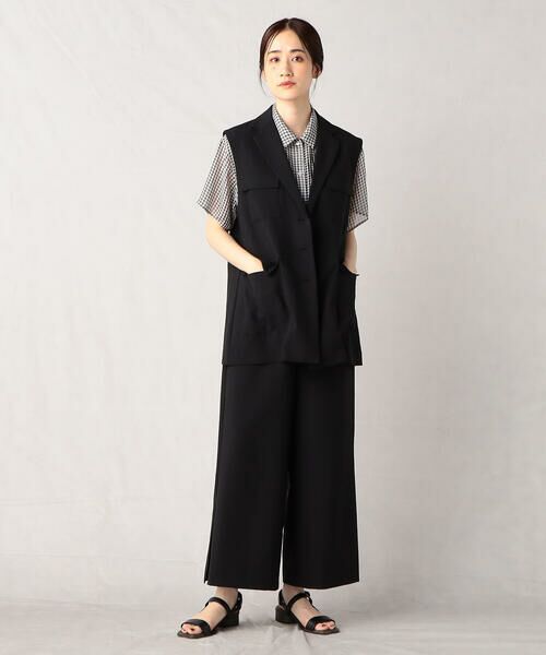 COMME CA ISM / コムサイズム ベスト | 【セットアップ対応】スリーブレスジャケット | 詳細1