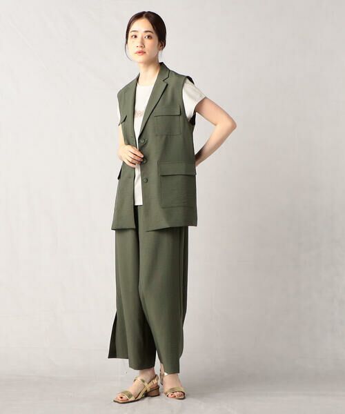 COMME CA ISM / コムサイズム ベスト | 【セットアップ対応】スリーブレスジャケット | 詳細5