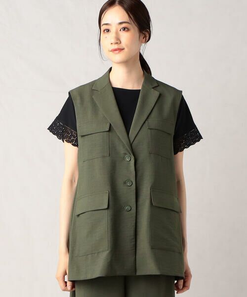 COMME CA ISM / コムサイズム ベスト | 【セットアップ対応】スリーブレスジャケット | 詳細8