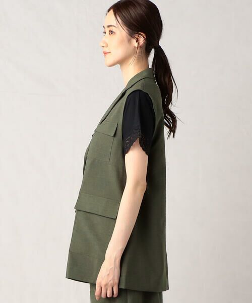 COMME CA ISM / コムサイズム ベスト | 【セットアップ対応】スリーブレスジャケット | 詳細9