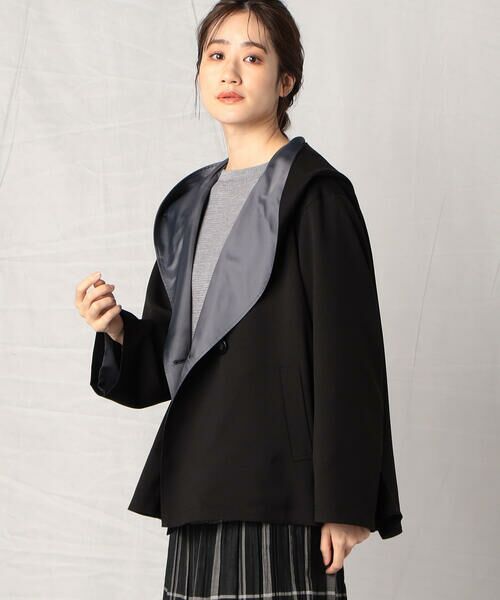 COMME CA ISM / コムサイズム その他アウター | 配色 ショートフードコート | 詳細2