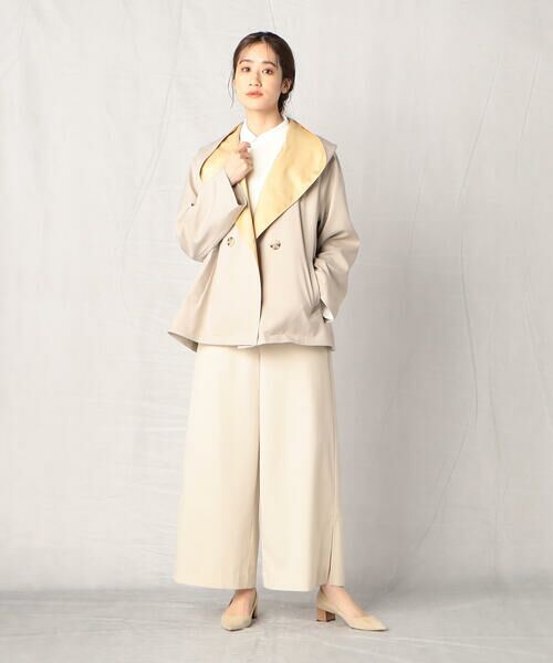 COMME CA ISM / コムサイズム その他アウター | 配色 ショートフードコート | 詳細4