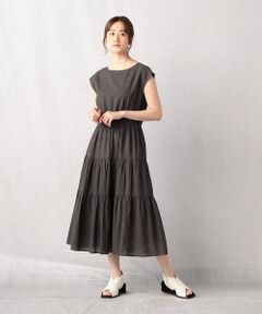 COMME CA ISM / コムサイズム ロング・マキシ丈ワンピース | インドコットン ワンピース