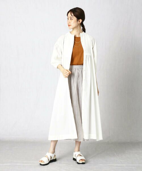 COMME CA ISM / コムサイズム ロング・マキシ丈ワンピース | <ウォッシャブル>インド綿 刺繍ワンピース | 詳細1