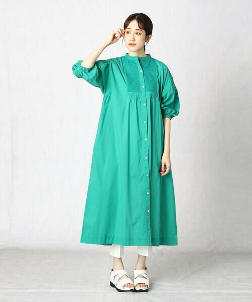 COMME CA ISM / コムサイズム ロング・マキシ丈ワンピース | <ウォッシャブル>インド綿 刺繍ワンピース | 詳細16