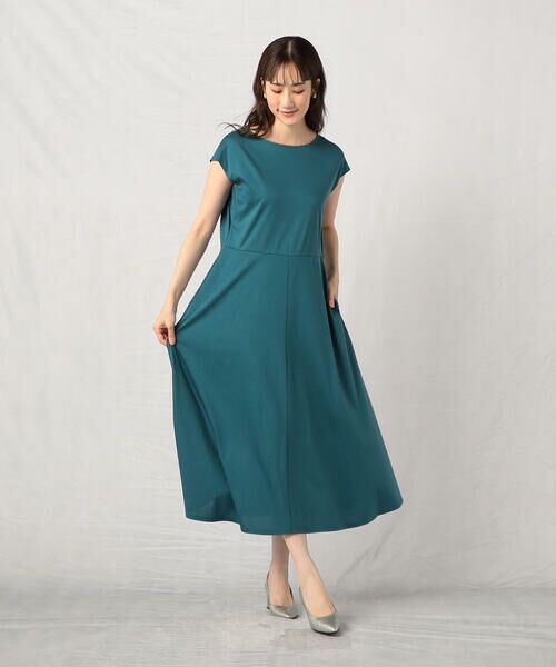COMME CA ISM / コムサイズム ドレス | ウォッシャブル ウエストベルト付きフレンチスリーブワンピース | 詳細6