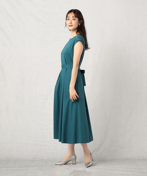 COMME CA ISM / コムサイズム ドレス | ウォッシャブル ウエストベルト付きフレンチスリーブワンピース | 詳細7