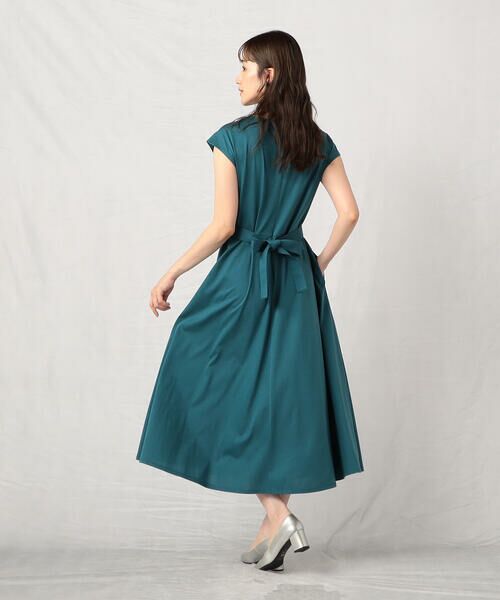 COMME CA ISM / コムサイズム ドレス | ウォッシャブル ウエストベルト付きフレンチスリーブワンピース | 詳細8
