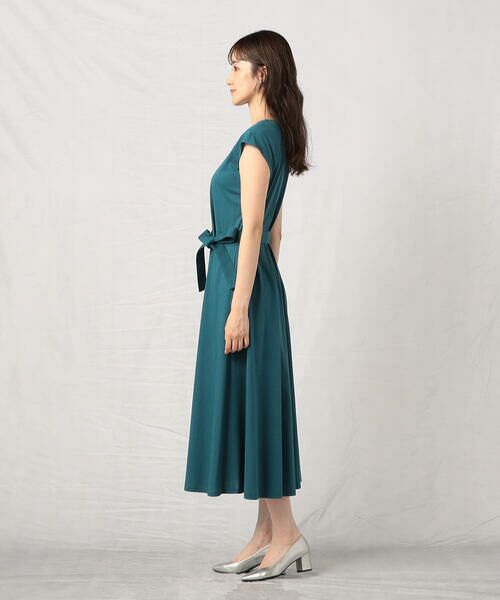 COMME CA ISM / コムサイズム ドレス | ウォッシャブル ウエストベルト付きフレンチスリーブワンピース | 詳細10