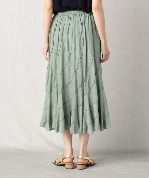 COMME CA ISM / コムサイズム ミニ・ひざ丈スカート | インドコットンフレアースカート | 詳細20