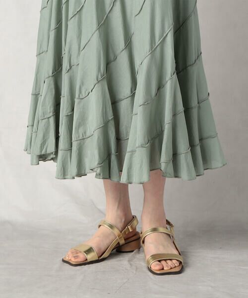 COMME CA ISM / コムサイズム ミニ・ひざ丈スカート | インドコットンフレアースカート | 詳細22