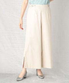 COMME CA ISM / コムサイズム その他パンツ | ウエストアジャスト スリット入り ゴムパンツ