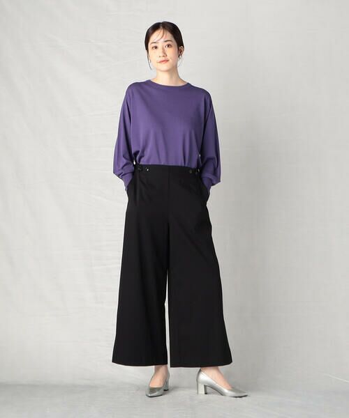 COMME CA ISM / コムサイズム その他パンツ | ウエストアジャスト スリット入り ゴムパンツ | 詳細2