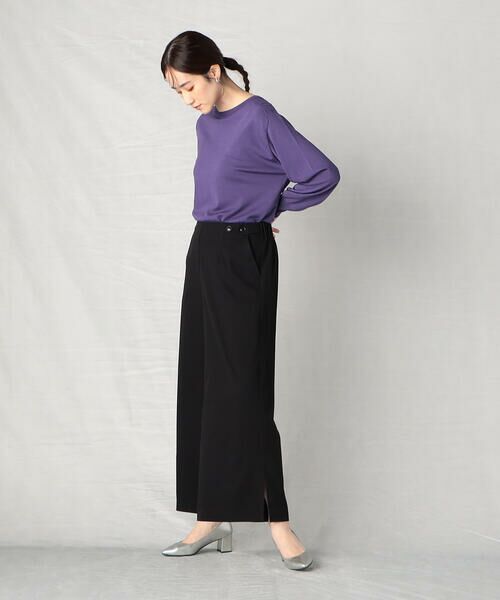 COMME CA ISM / コムサイズム その他パンツ | ウエストアジャスト スリット入り ゴムパンツ | 詳細3