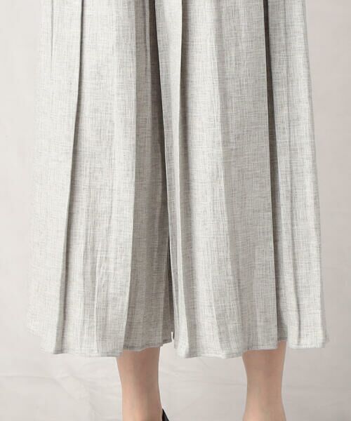 COMME CA ISM / コムサイズム ショート・ハーフ・半端丈パンツ | 米沢織　リネン混ジャガードゴムパンツ | 詳細8