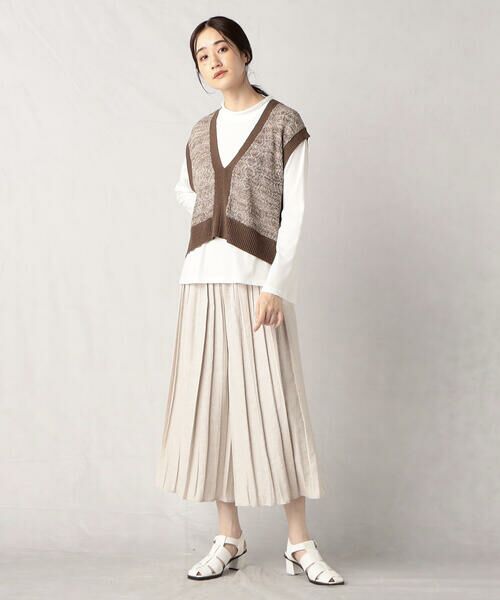 COMME CA ISM / コムサイズム ショート・ハーフ・半端丈パンツ | 米沢織　リネン混ジャガードゴムパンツ | 詳細10