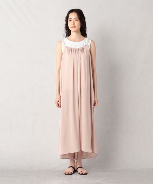 COMME CA ISM / コムサイズム ロング・マキシ丈ワンピース | 【セットアイテム】柄編みニット＆ヴィンテージサテンワンピース | 詳細7