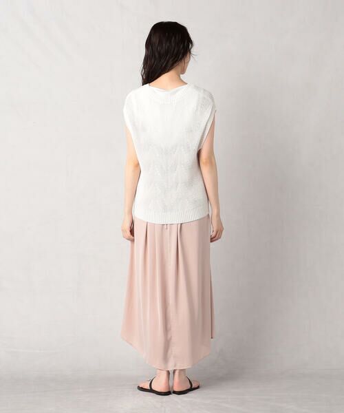 COMME CA ISM / コムサイズム ロング・マキシ丈ワンピース | 【セットアイテム】柄編みニット＆ヴィンテージサテンワンピース | 詳細11