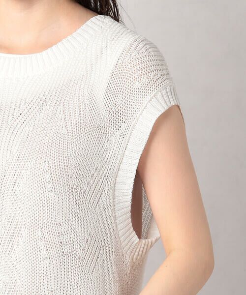 COMME CA ISM / コムサイズム ロング・マキシ丈ワンピース | 【セットアイテム】柄編みニット＆ヴィンテージサテンワンピース | 詳細13