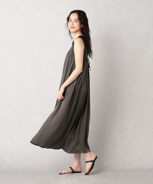 COMME CA ISM / コムサイズム ロング・マキシ丈ワンピース | 【セットアイテム】柄編みニット＆ヴィンテージサテンワンピース | 詳細21
