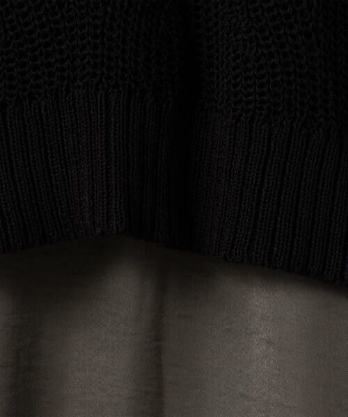 COMME CA ISM / コムサイズム ロング・マキシ丈ワンピース | 【セットアイテム】柄編みニット＆ヴィンテージサテンワンピース | 詳細24