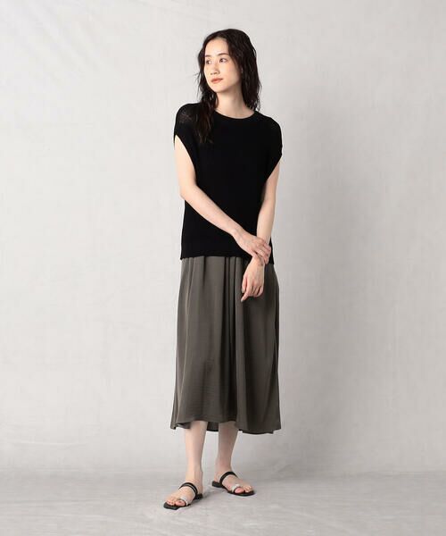 COMME CA ISM / コムサイズム ロング・マキシ丈ワンピース | 【セットアイテム】柄編みニット＆ヴィンテージサテンワンピース | 詳細18