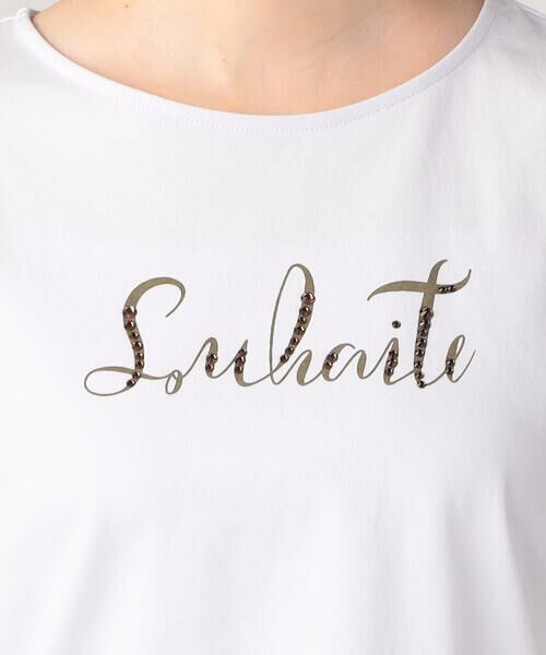 COMME CA ISM / コムサイズム カットソー | キラキラ ラインストーン ロゴＴシャツ | 詳細9