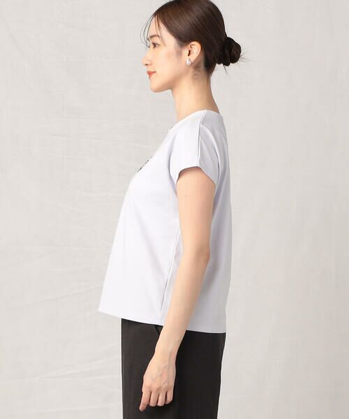 COMME CA ISM / コムサイズム カットソー | キラキラ ラインストーン ロゴＴシャツ | 詳細4