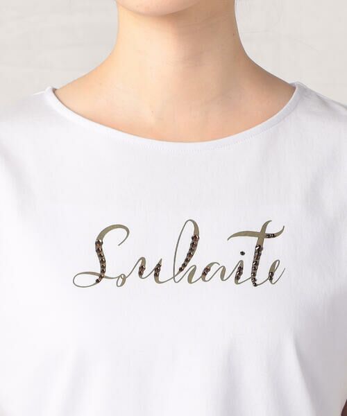 COMME CA ISM / コムサイズム カットソー | キラキラ ラインストーン ロゴＴシャツ | 詳細6