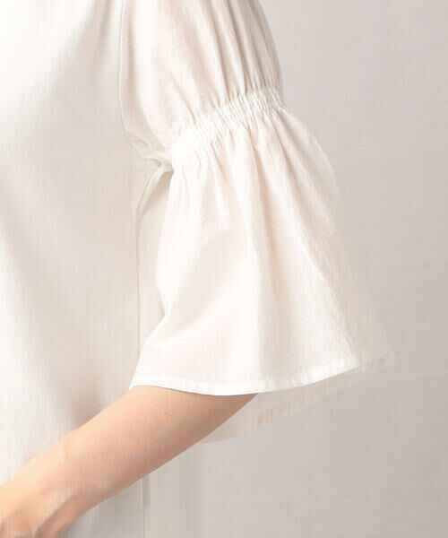 COMME CA ISM / コムサイズム カットソー | シャーリング フレアースリーブ プルオーバー | 詳細8